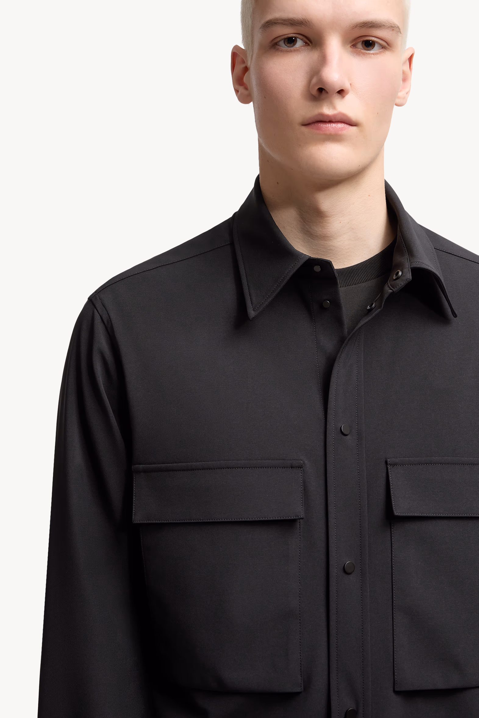 Long Sleeve Shirt Men Black Moncler 6
